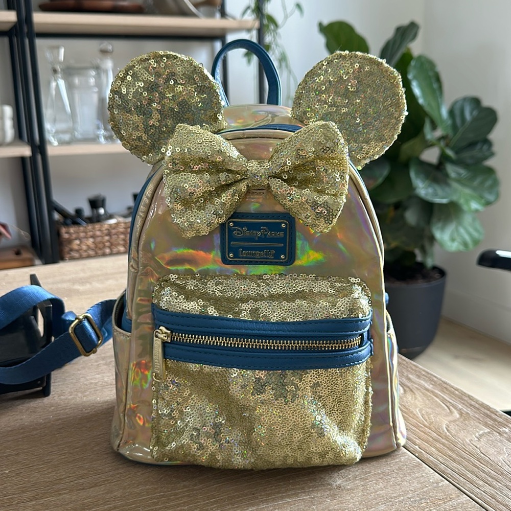 Loungefly Gold Sequin Backpack